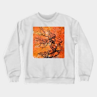 Old and Ancient Tree - Orange Tones Crewneck Sweatshirt